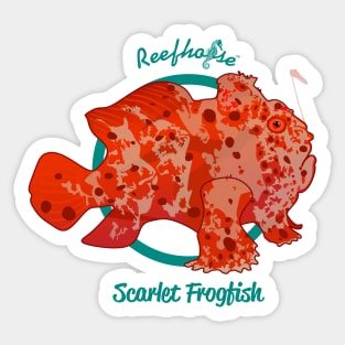Scarlet Frogfish Sticker